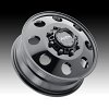 Ultra 002BK Modular Dually Gloss Black Custom Truck Wheels 4